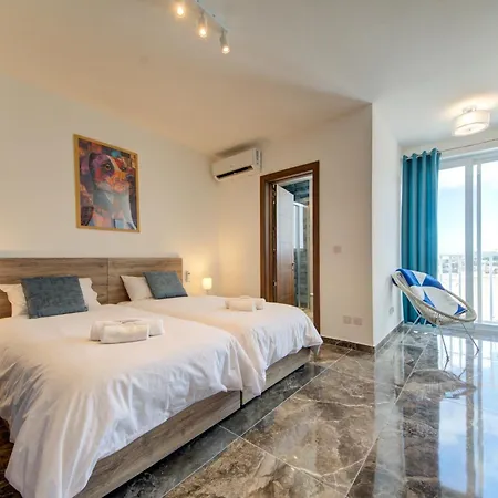 Apartmán Modern 3br Penthouse With Valletta Views & Terrace By Vaganza Tal Guardamangia